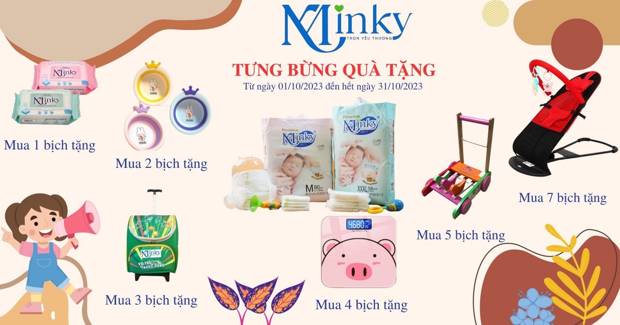 TƯNG BỪNG QUÀ TẶNG từ ngày 01/10 đến 31/10/2023